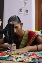 A Skilled and dedicated Sonam at the workshop.