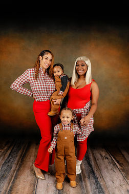 Christmas family portrait, family of four Christmas portrait,Christmas portrait matching outfits