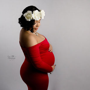 Maternity red tight dress
