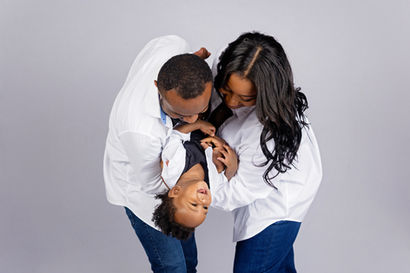 fun family portraiture, fun studio portrait photography