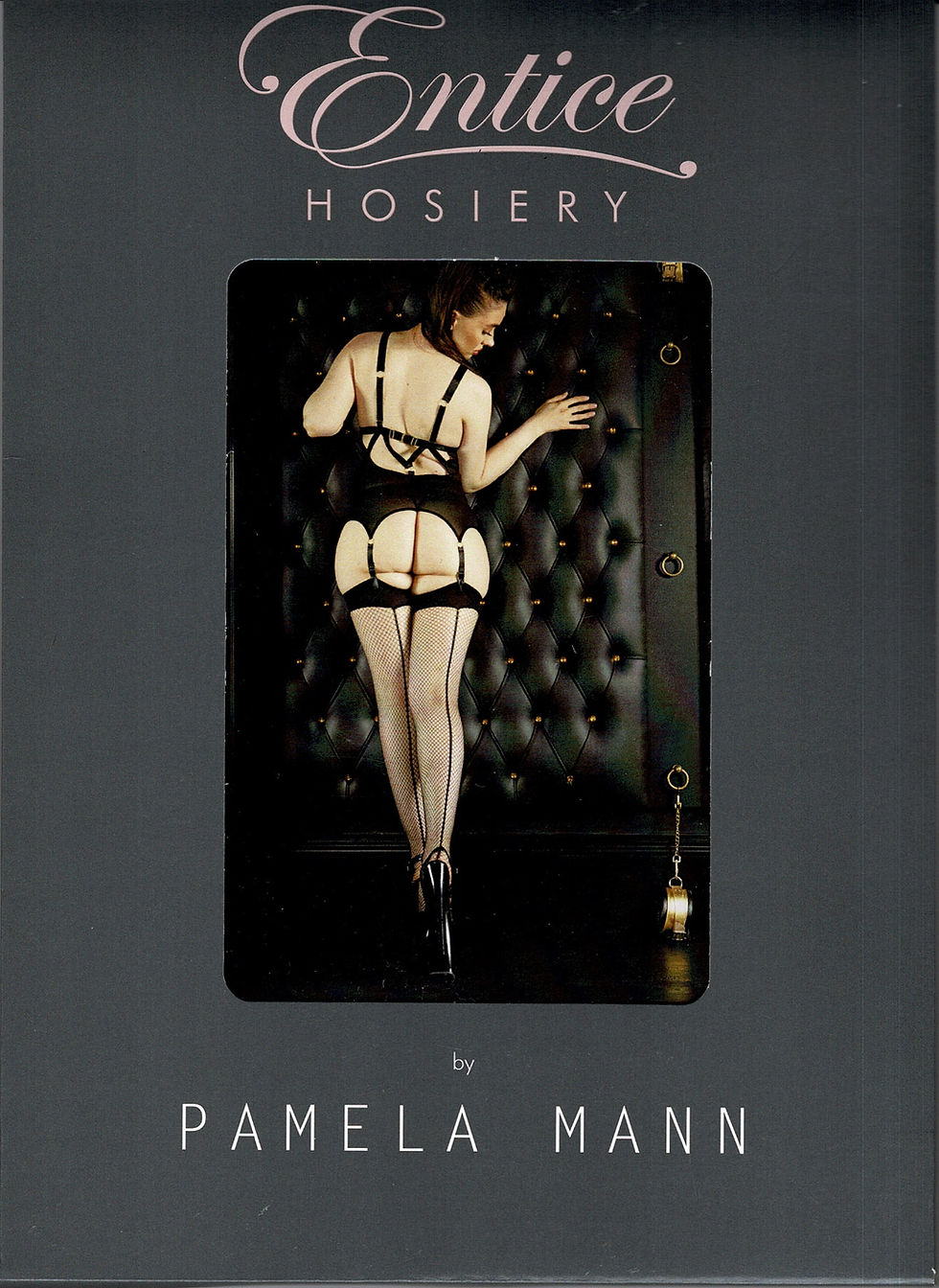 Entice Net Seamed  Stockings Black One Size