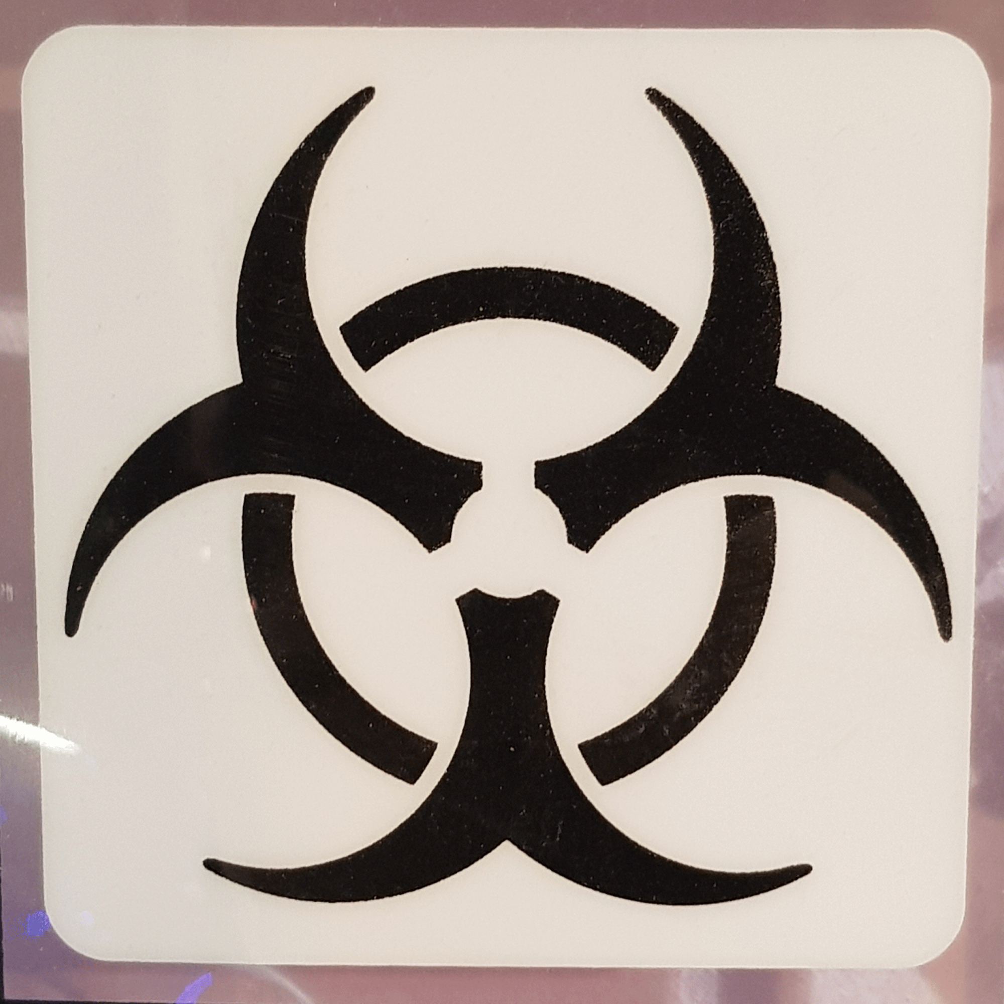 GCP28 Biohazard Window Sticker