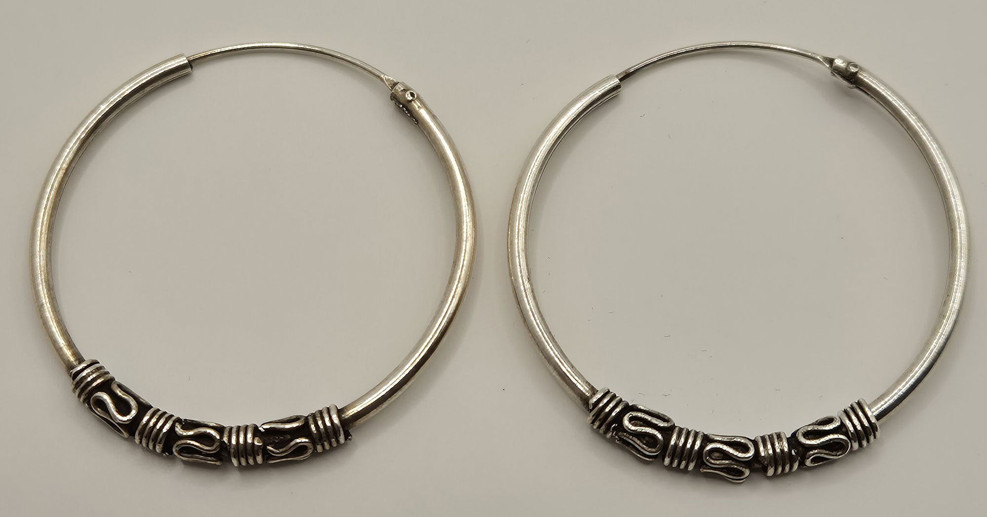 Hoop  B26 Decorative Earrings 30mm 925