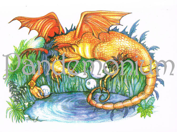 Scorpio Zodiac Dragon Card