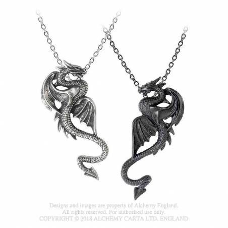 Thumbnail: Draconic Tryst Necklaces (Pair)