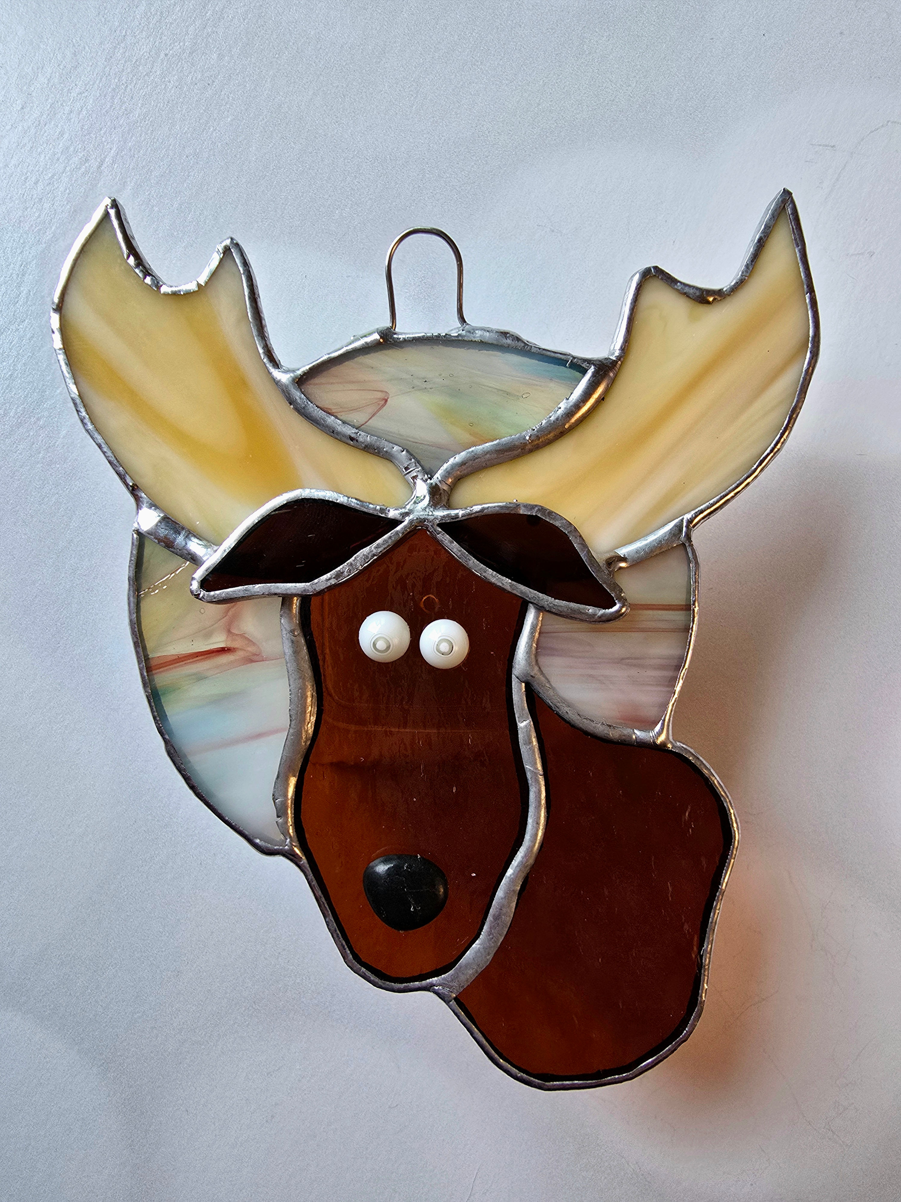 Moose Stained Glass Suncatcher 1