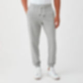 Dune Drawstring Terry Jogger/Heather Grey