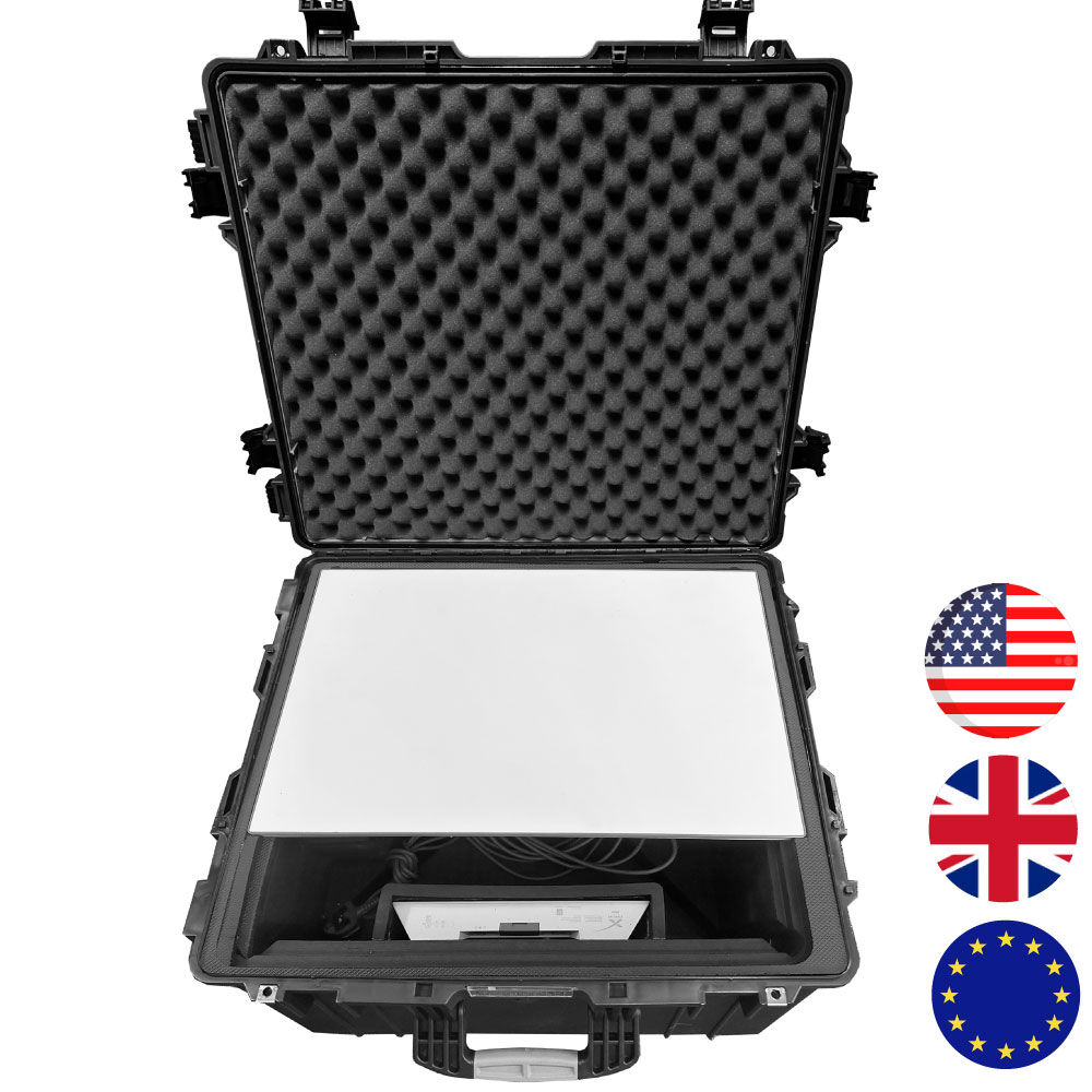 Boîtier Starlink Enterprise et Starlink Standard Gen 3 avec cadre X et support