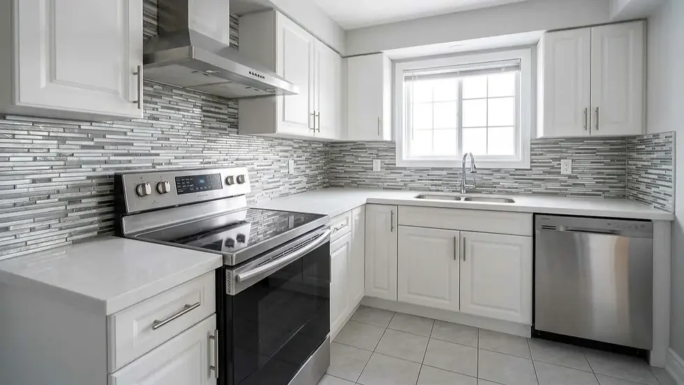 Professional renovation contractor executing a modern interior home renovation in Aurora, Ontario, by KCDL.