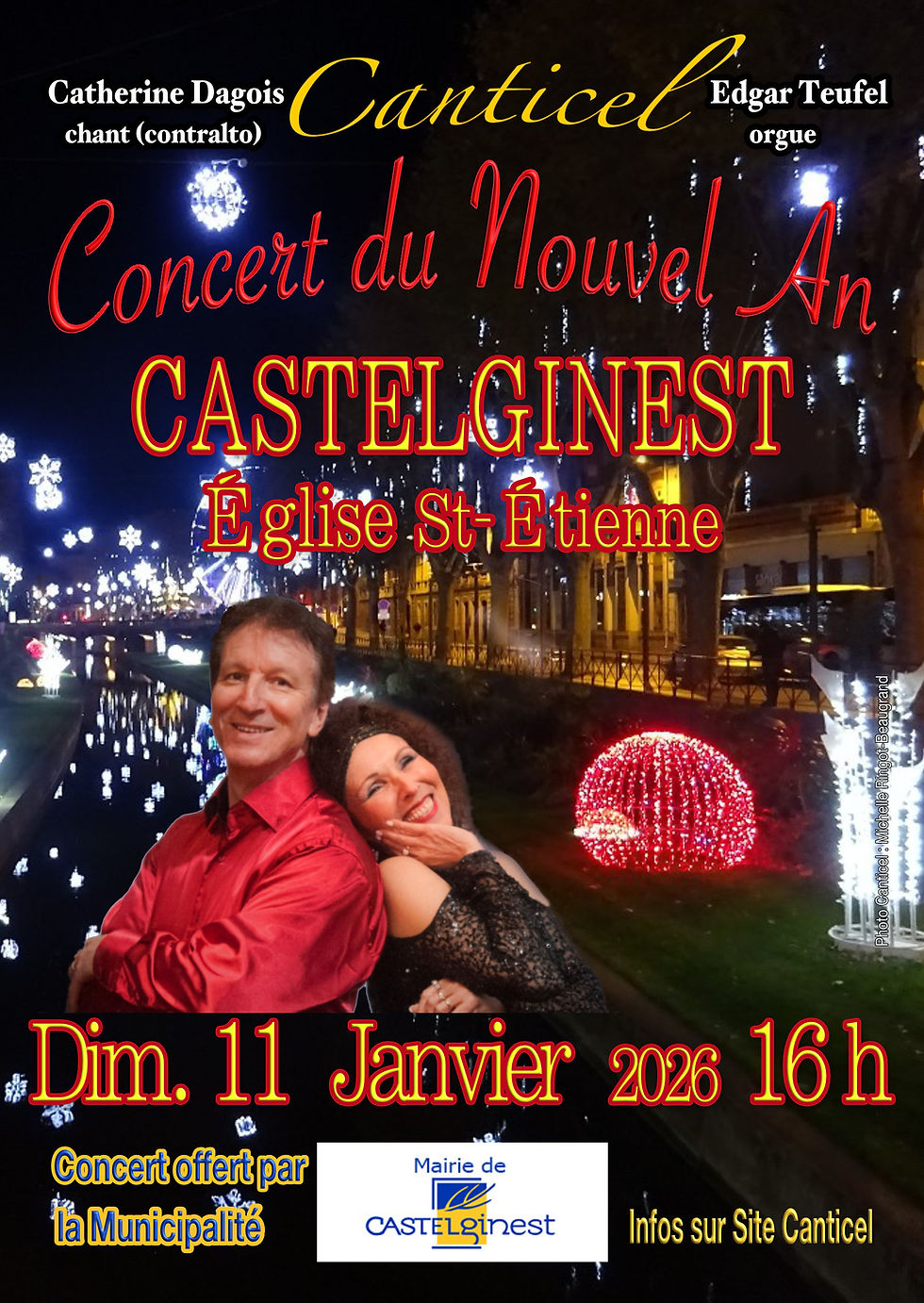 Canticel Concert du Nouvel An Eglise de Castelginest 11 janv.2026