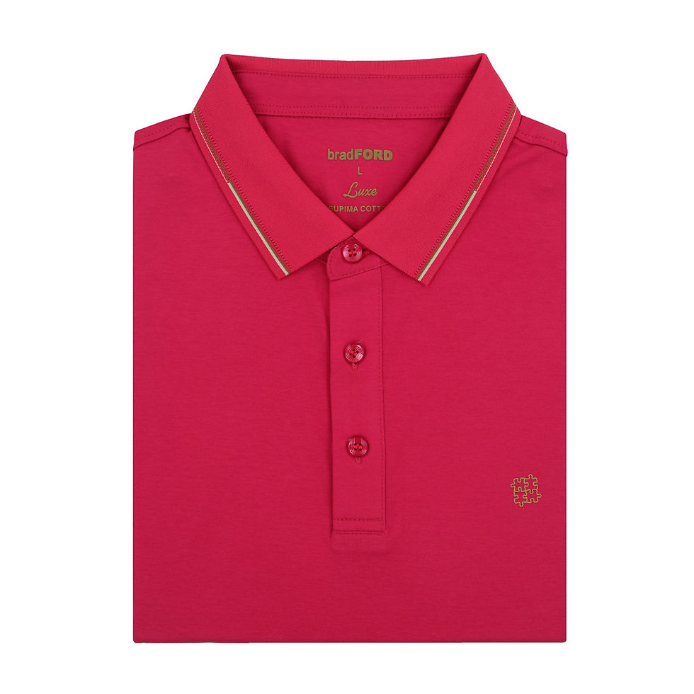 Thumbnail: bradFORD Men's Supima Cotton Smart Casual Polo Shirt