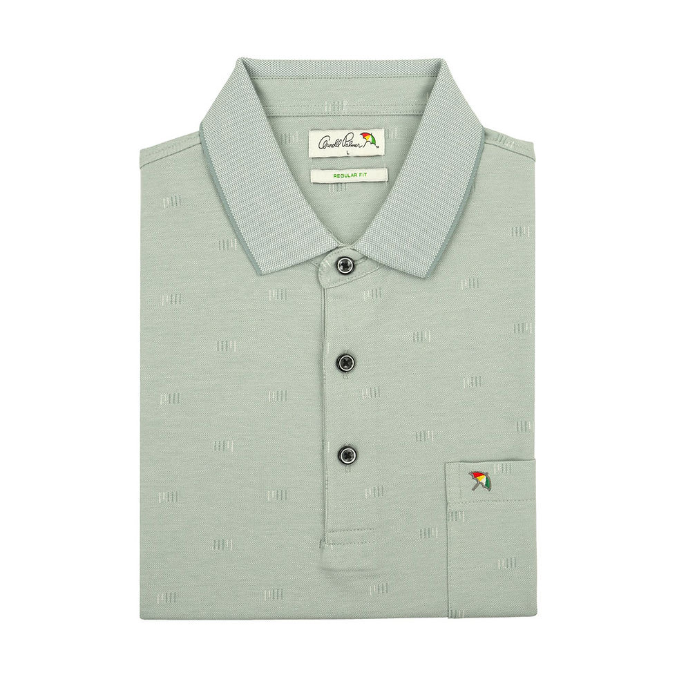 Thumbnail: Arnold Palmer Modern Pattern Casual Polo Shirt with Pocket