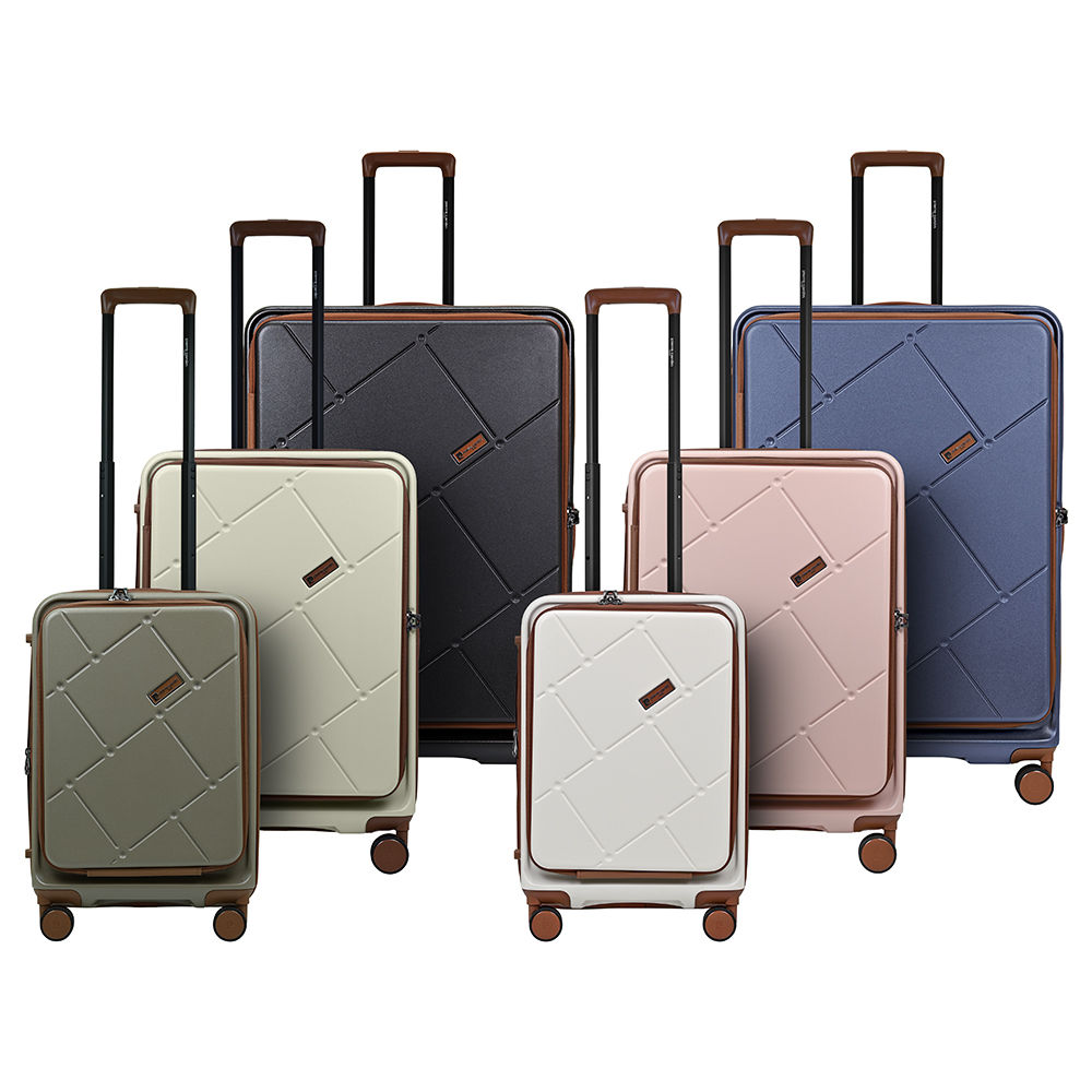 Pierre Cardin Top Opening 100% Polycarbonate Expandable Trolley Case