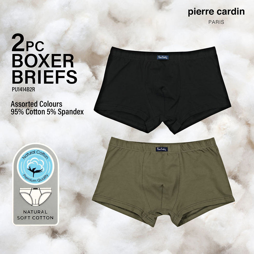 Thumbnail: Pierre Cardin 2IN1 Cotton Spandex Boxer Briefs