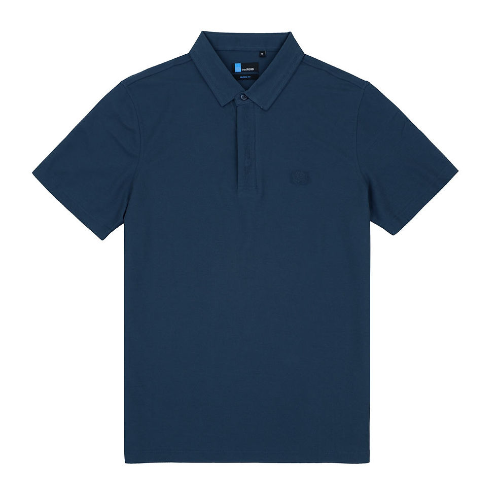 Thumbnail: bradFORD Men's Silk Blend Smart Casual Polo Shirt