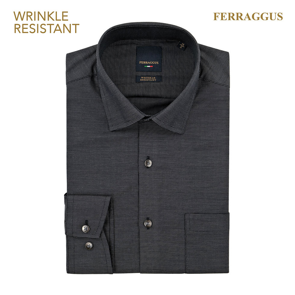 Thumbnail: Ferraggus Wrinkle Resistant Long Sleeve Business Shirt