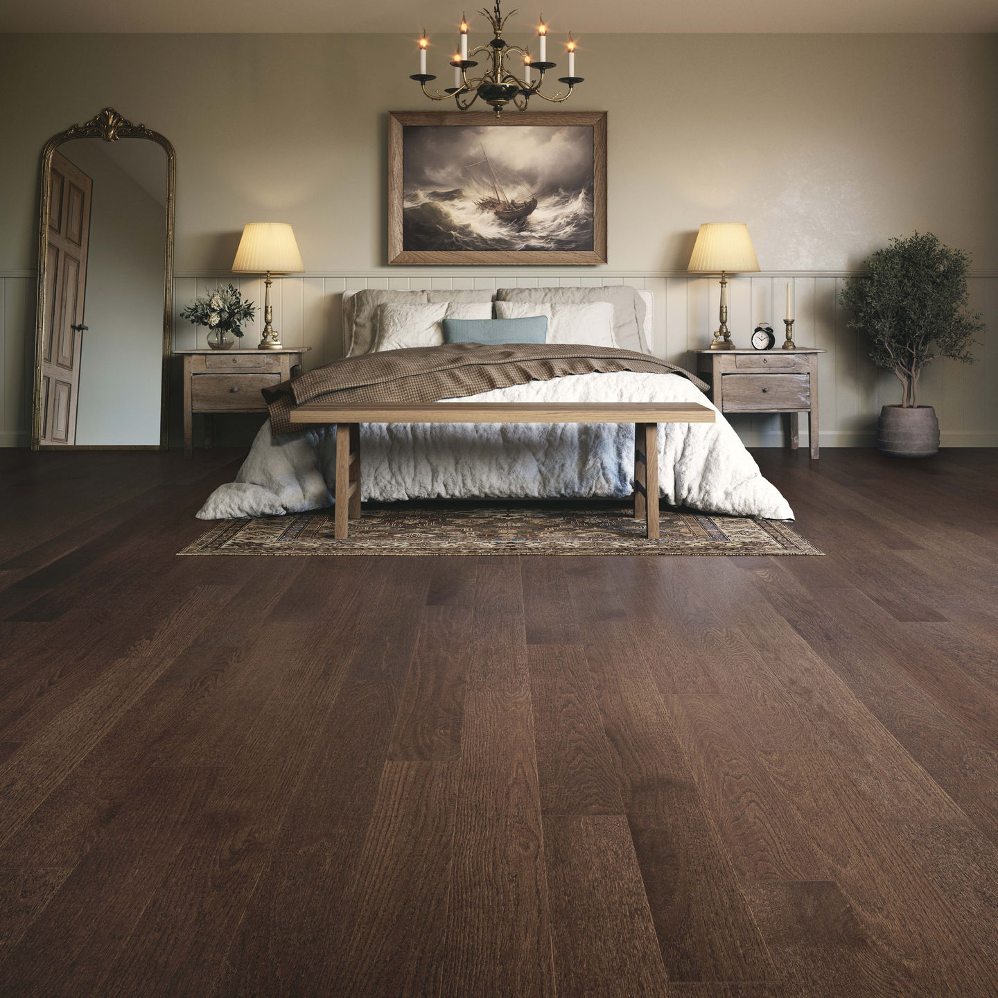 Mirage Dearmville Collection Red Oak Engineered Hardwood Wirebrushed Texture in colour Hermosa Also available in Clic engineered and Solid Hardwood. 