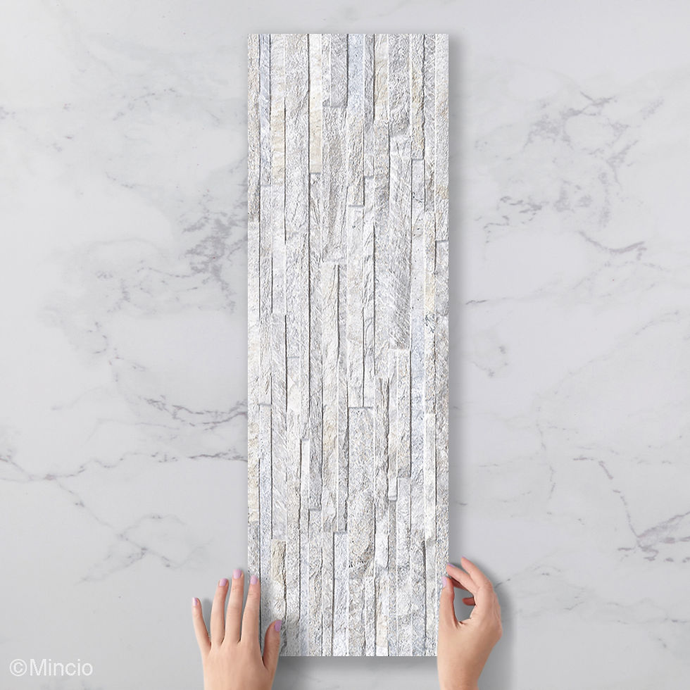 Steenstrip Lichtgrijs Wandtegels