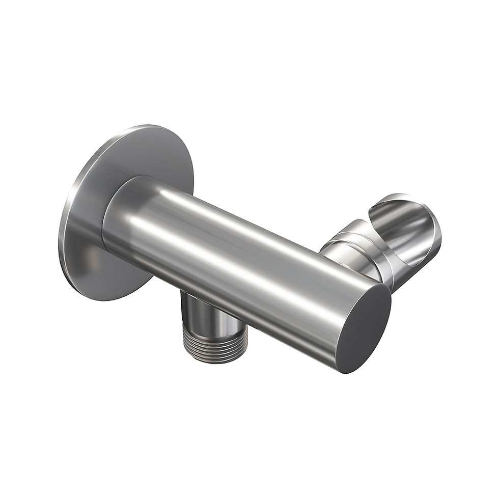 Thumbnail: Brauer inbouwbadkraan met uitloop set 1 incl. staaf handdouche chrome ed.