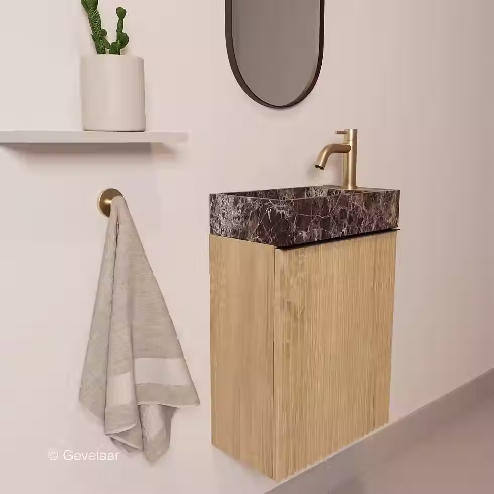 Zaphir Freshdream fonteinset eiken emperador rechts schuin gebogen geb goud