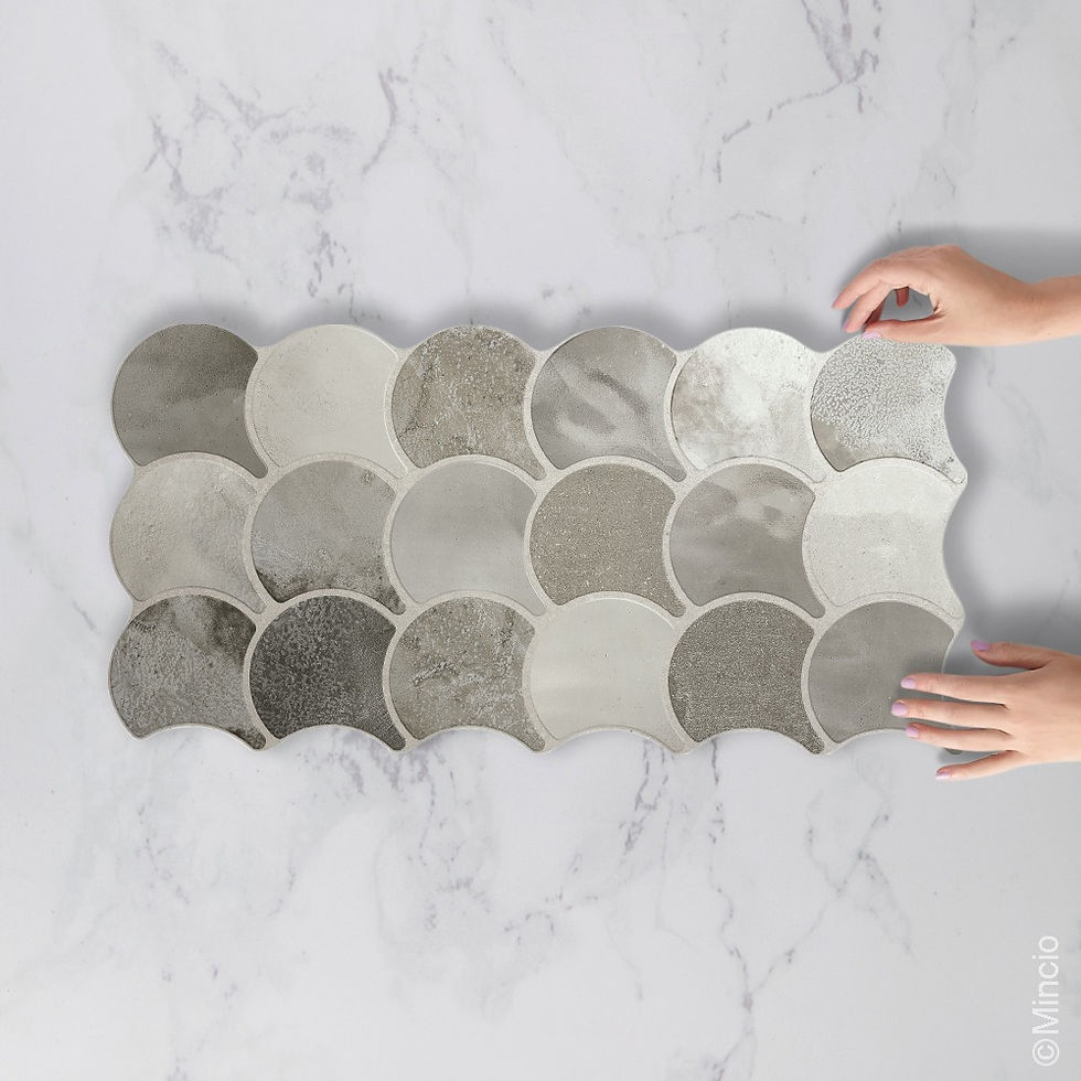 Scalux Grijs Visschub wandtegels