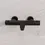 Thumbnail: Wiesbaden Caral thermostatische badmengkraan mat zwart