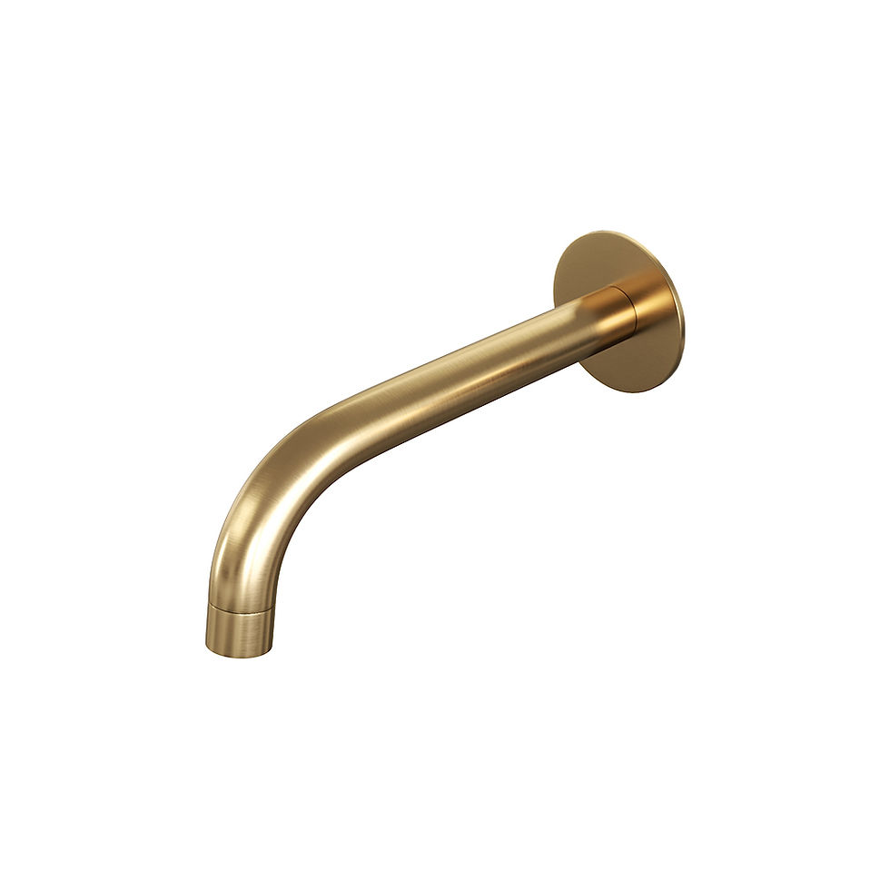 Thumbnail: Brauer inbouwbadkraan met uitloop set 2 incl. 3-standen handdouche gold ed.