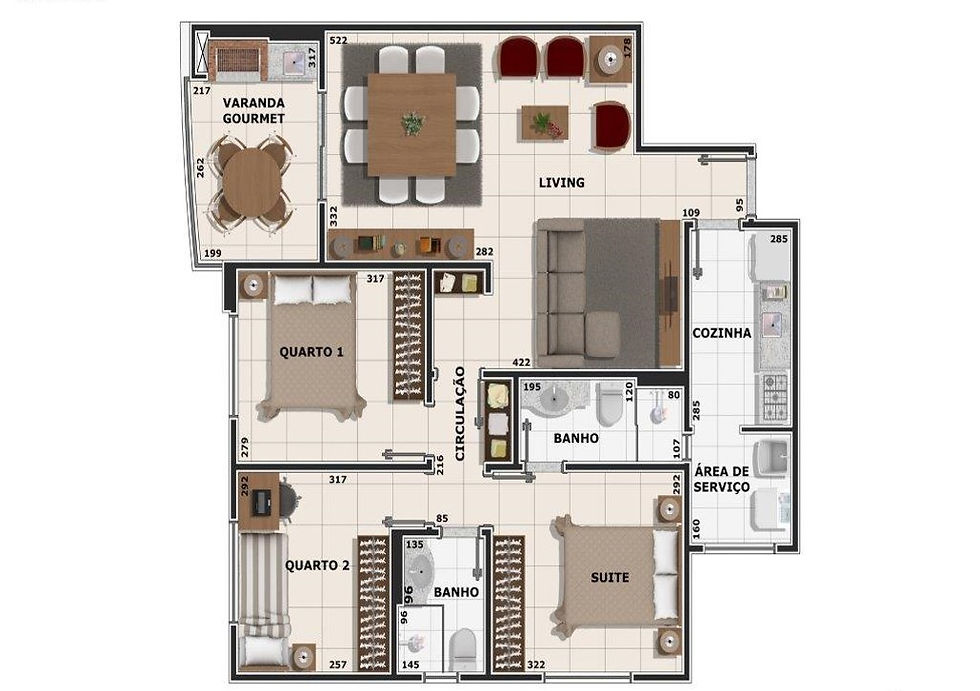 TIPO 86M²