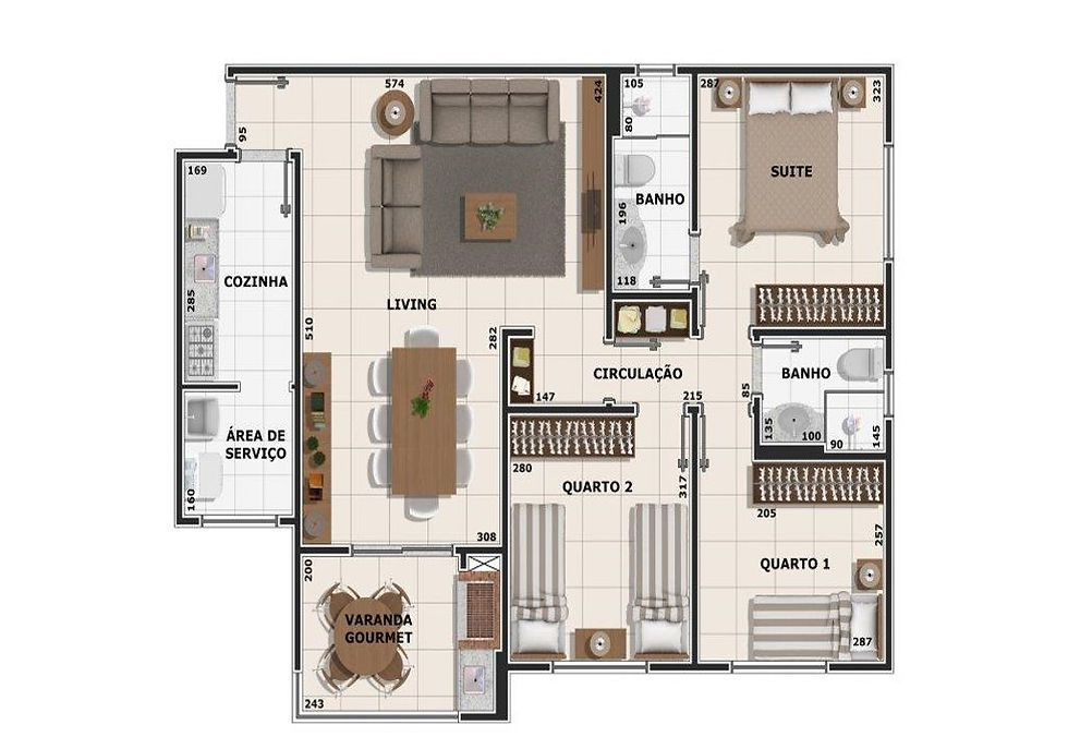 TIPO 85 M²