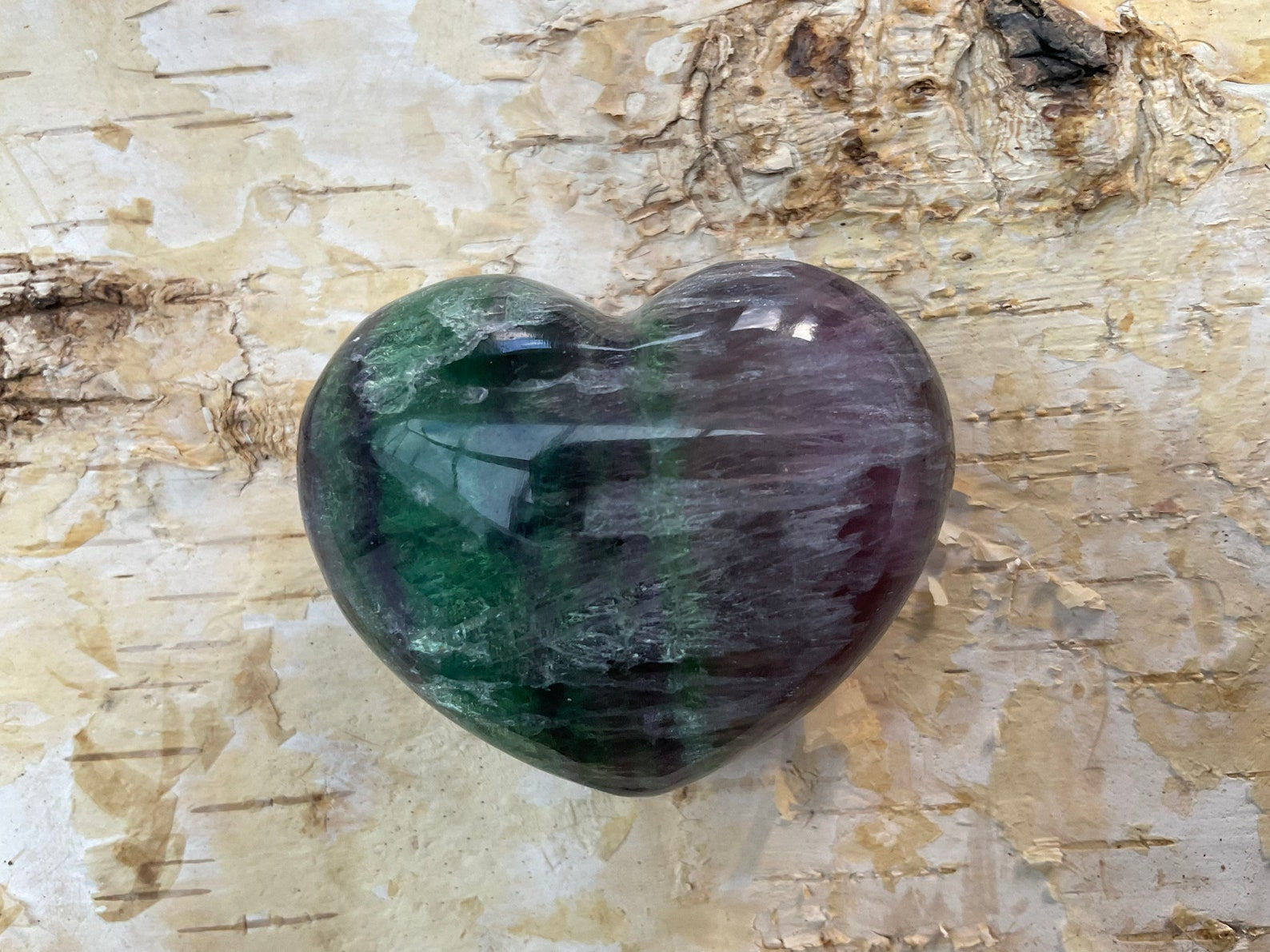 Large Fluorite Crystal Heart