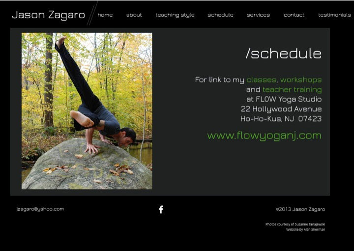 Jason Zagaro schedule page