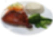 D6. Roasted Duck with Rice & Bok-Choy