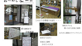 おためし体心調整〜カイロプラクティス〜