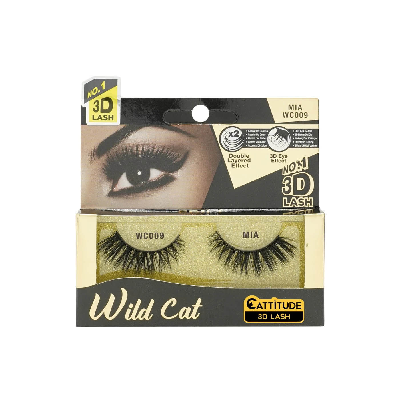 PESTAÑAS EBIN 3D WILD CAT - MIA