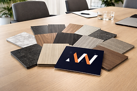 Finishes with logo