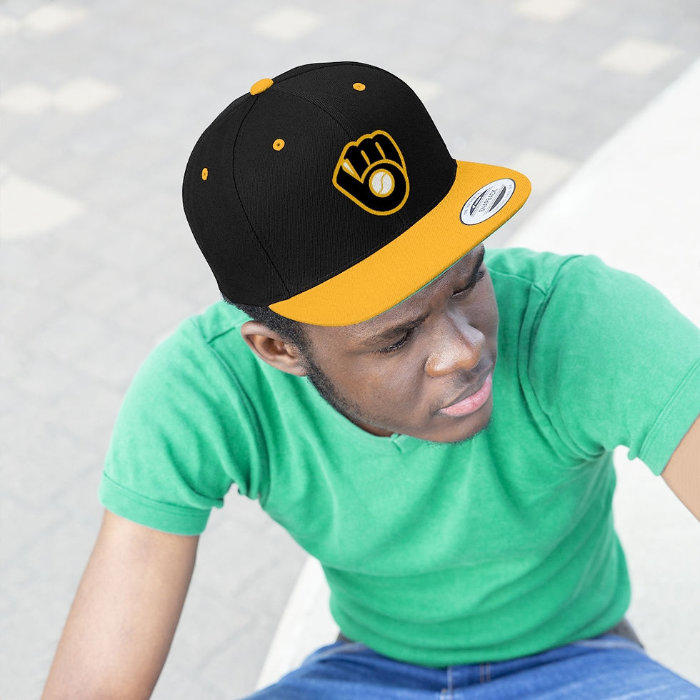 Thumbnail: BREWERS Unisex Flat Bill Hat