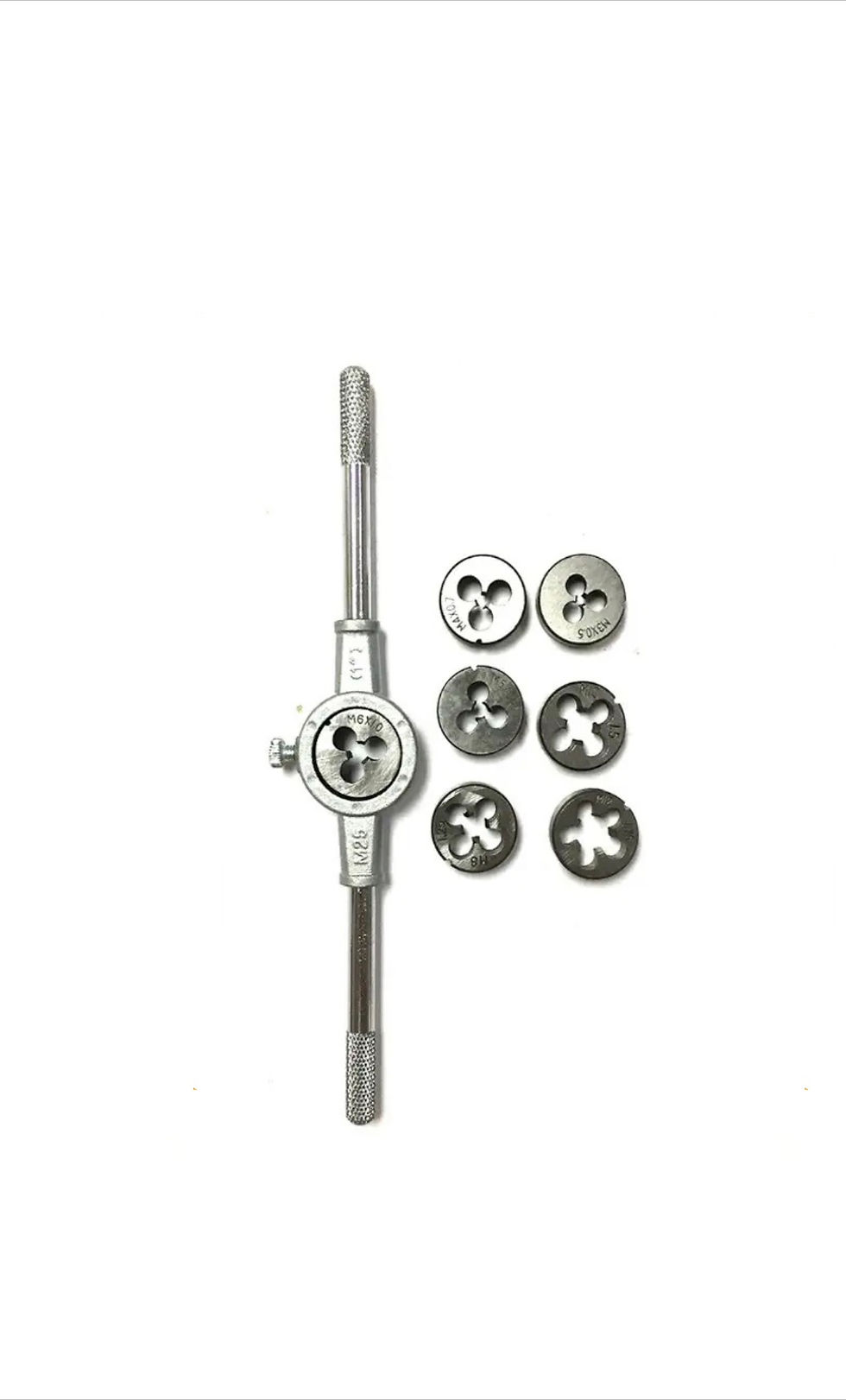 Thread cutting die tap set