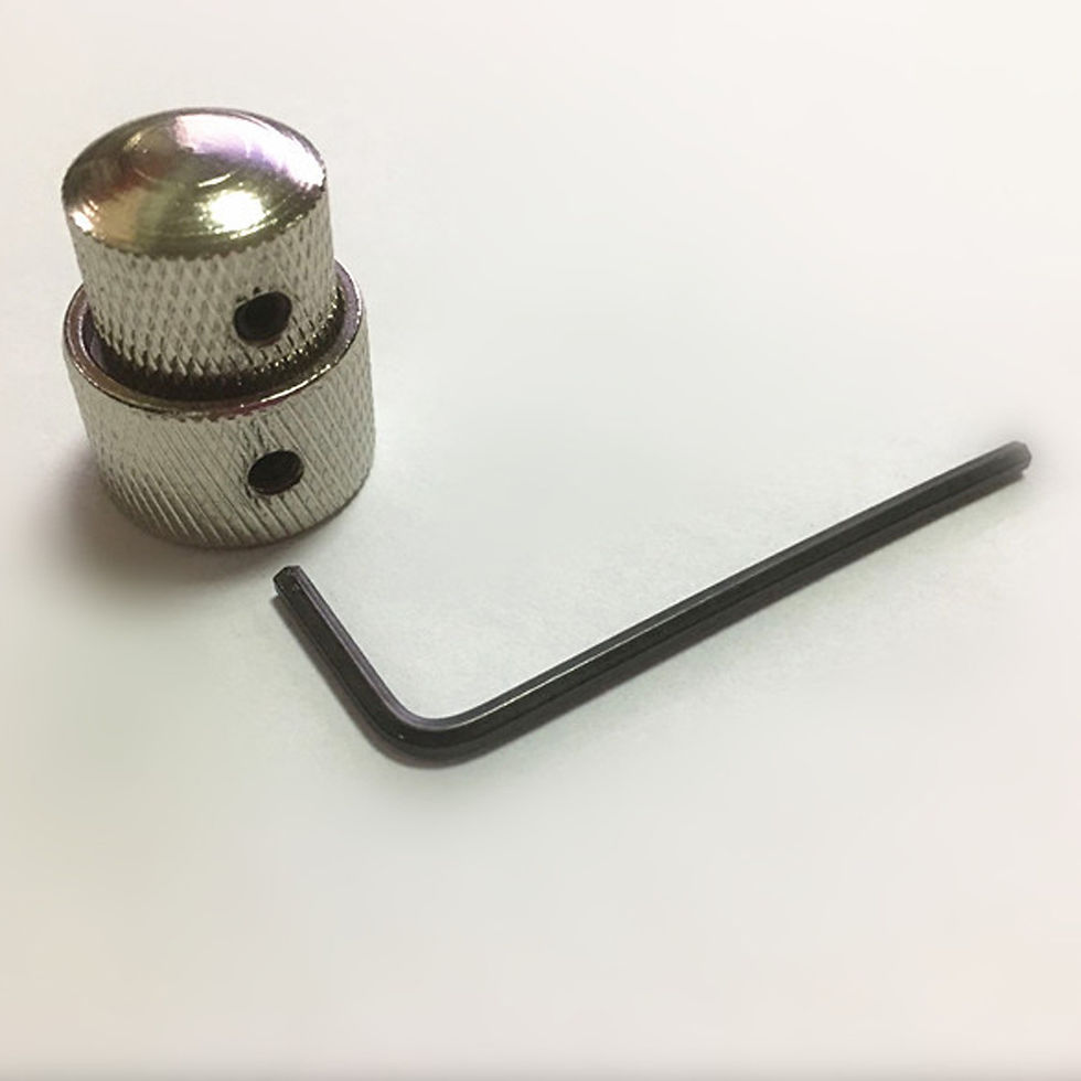 Thumbnail: Electric Guitar Double Metal Volume Knob Bass Double Layer With Hole Tone Button