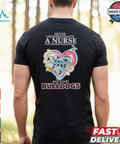 Never Underestimate A Nurse Who Understands Football And Loves Georgia Bulldogs Shirt