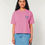 Miniatura: T-shirt crop stampa blu