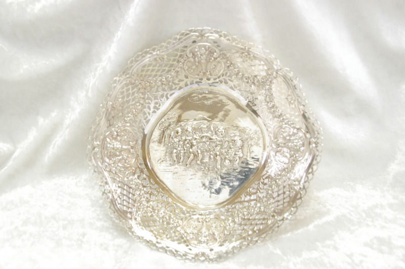 ドイツ　純銀ピアッシング丸型バスケット