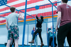 9 square with American flag