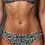 Thumbnail: close up of black and white geometric print hipster bikini bottom