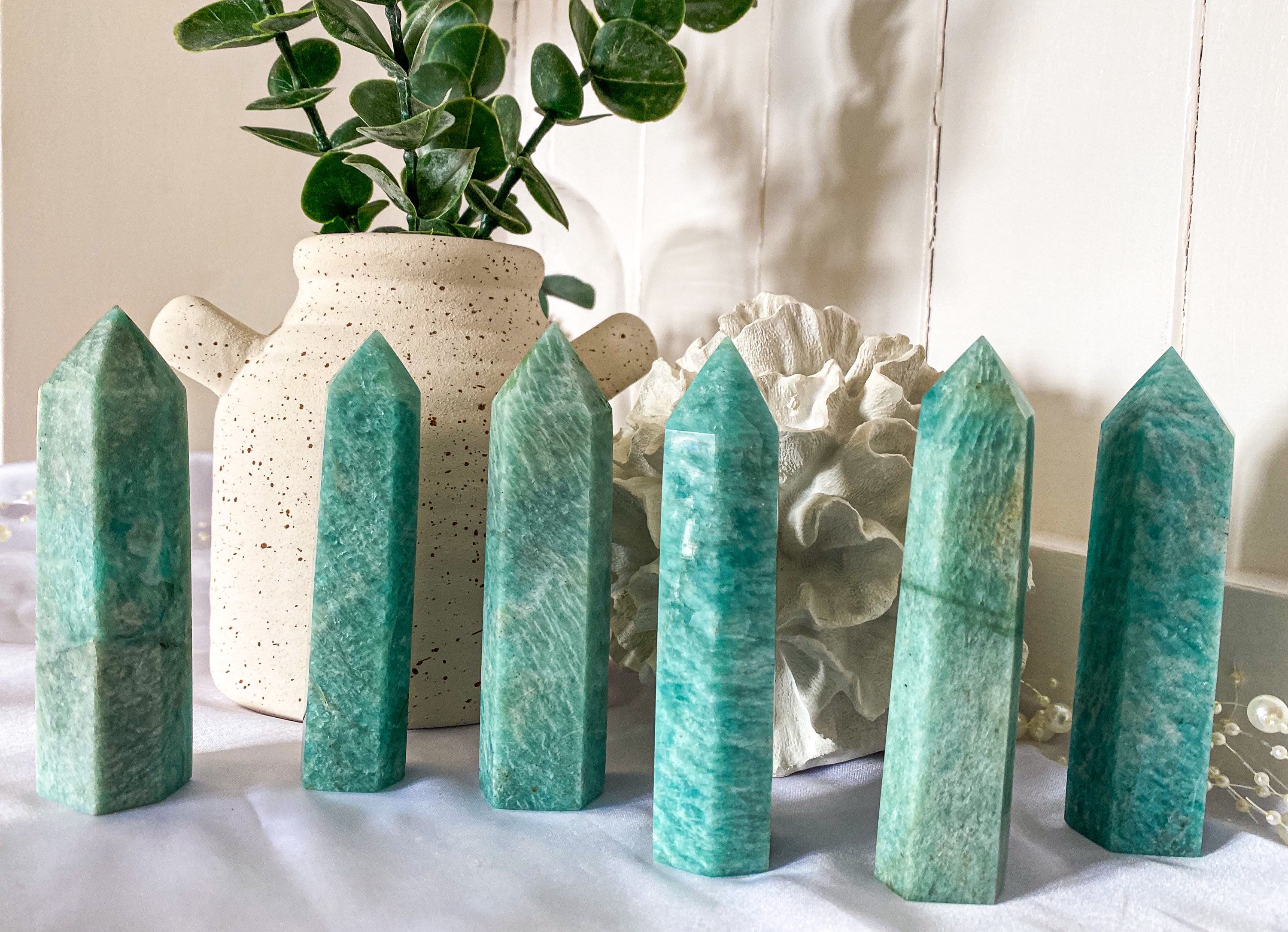 Amazonite Points | With Flash