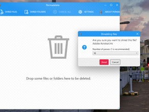 Permadelete s'assurent que les fichiers/dossiers supprimés ne peuvent être récupérés
