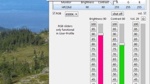 ClickMonitorDDC - réglage contraste/luminosité du moniteur