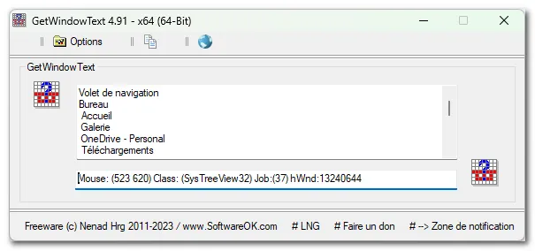 GetWindowText – utile pour récupérer le texte de différentes fenêtres et contrôles de Windows