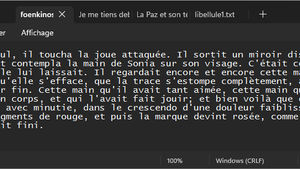 Des onglets dans le bloc-note