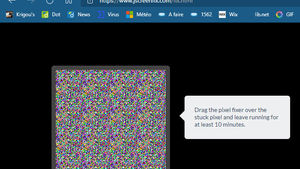 JScreenFix - affiche de manière cyclique des couleurs, afin de tenter de réparer des pixels bloqués