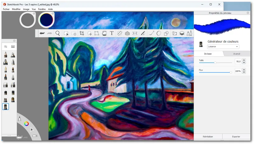 SketchBook Pro est une application de dessin et de peinture numérique créée par Autodesk